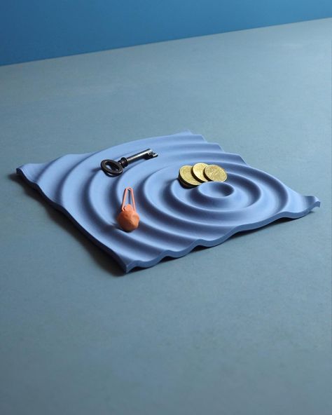 Water droplet tray, perfect tray for emptying your pockets out at the end of a long day. #officedeskdecor #desksetup #deskorganization #officespace #officedecor Metal Tray Decor, Manufacturing Ideas, 3d Things, 3d Printer Ideas, Animation Types, Diy Plaster, 3d Print Ideas, Prints Ideas, 3d Printer Projects