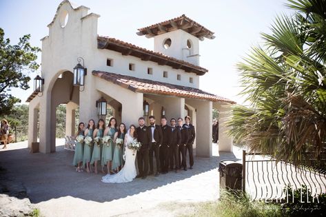 elise&alfred {wedding} chapel dulcinea & thurman's mansion, dripping springs, texas Tux Groomsmen, Small Church Wedding, Bridesmaids Green, Chapel Dulcinea, Green Bridesmaids Dresses, Elk Photography, Dripping Springs Texas, Wedding Color Pallet, Vowel Renewal