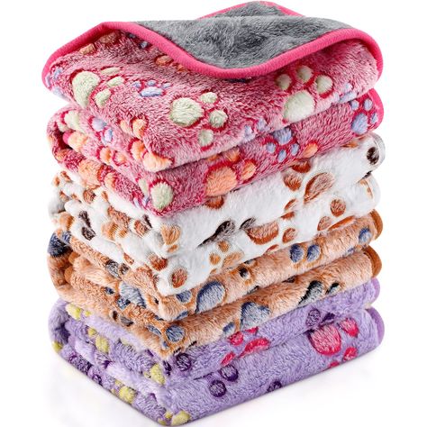 (Sponsored) 4 Pcs Waterproof Guinea Pig Blankets Washable Small Animal Fleece Bedding Absorbent Guinea Pig Cage Liners Reusable Pet Pee Pad Sleep Mat Pad Cover for Hamster Ferret (Paw Print, 24 x 16 Inch) (As an Amazon Associate I earn from qualifying purchases) #petessentials Fleece Bedding, Waterproof Blanket, Puppy Blanket, Dog Blankets, Paw Pattern, Animal Blanket, Edge Stitching, Guinea Pig Cage, Bed Blankets