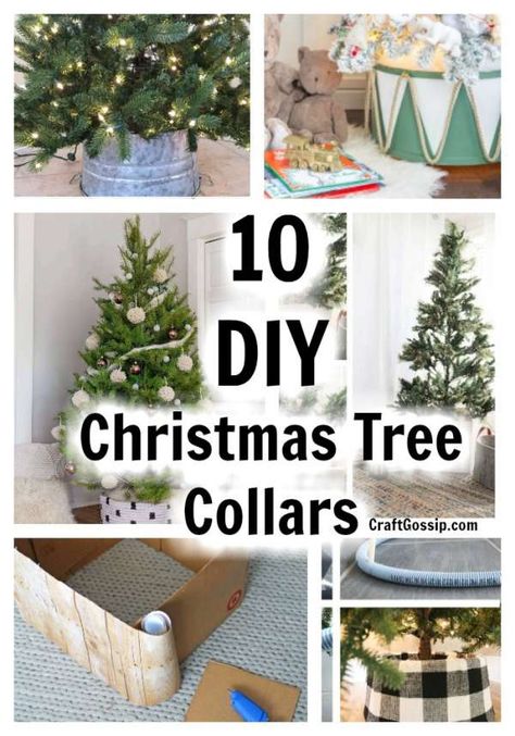 Christmas Tree Collars, Unusual Christmas Ornaments, Diy Christmas Projects, Tree Collar Christmas, Christmas Tree Box Stand, Diy Christmas Tree Skirt, Christmas Tree Base, Christmas Tree Box, Christmas Collar