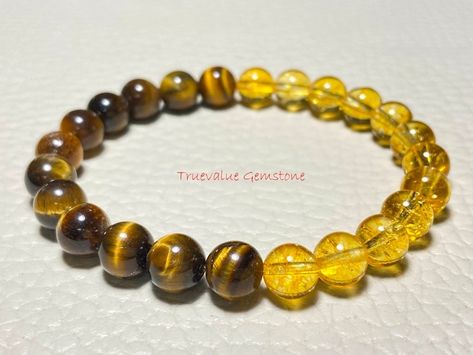 Citrine Semi Precious Stone Bracelet, Healing Gemstone Bracelets, About Success, Message Bracelet, Citrine Bracelet, Crystals Healing Properties, Lava Bracelet, Tourmaline Bracelet, Beads Bracelet Design