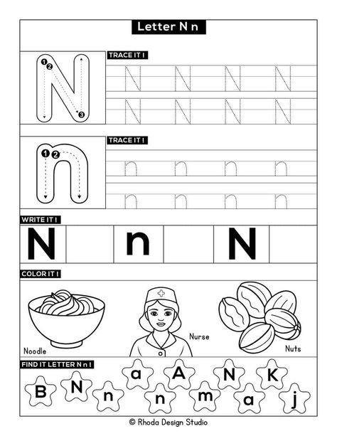 Letter N Coloring Pages Letter Nn Activities For Preschool, Letter N Worksheets For Kindergarten, Letter N Activities For Kindergarten, Letter N Crafts For Preschoolers, Letter N Activities For Preschool, Letter N Worksheets For Preschool, Letter N Preschool, Letter N Coloring Page, N Coloring Pages