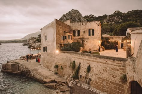 Mexico City Wedding, Beach Mediterranean, Sicilian Wedding, Italy Sea, Sicilian Food, Sicily Wedding, Medieval Tower, Palermo Sicily, European Wedding