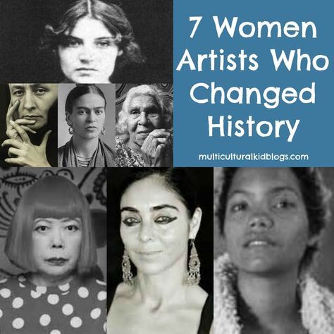 Women artists from around the globe to share with children during Woman's History Month. Learn about the art and lives of seven amazing women. Art History Timeline, Art Bio, Art History Lessons, Istoria Artei, History Painting, History For Kids, History Humor, Women Artists, Art Curriculum