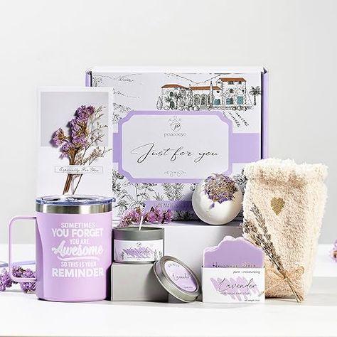 Mothers Day Gift Set Mothers Day Card Mothers Day Gift Ideas Mothers Day Gift Ideas Mothers Day Flowers Mothers Day Spa Baskets, Gift Basket For Women, Unique Gift Baskets, Lavender Spa, Lavender Gifts, Gift Baskets For Women, Spa Gift Basket, Purple Gift, Relaxation Gifts