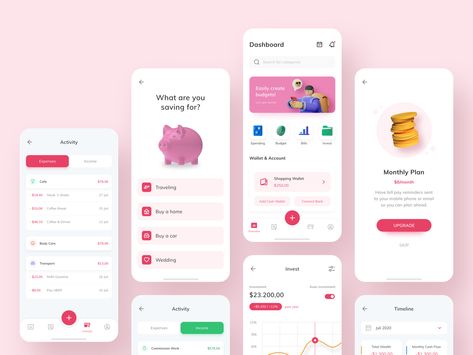 Ux Design Portfolio, Dashboard App, Investment App, Saving App, Money Saving Apps, Budget App, App Promotion, Finance Management, Planning App
