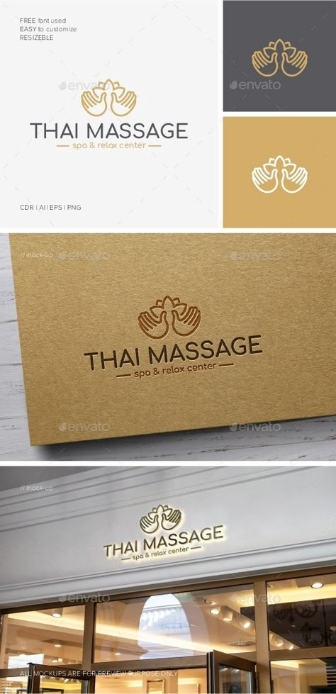 Thai Massage Room Design, Massage Logo Design Ideas, Luxury Spa Logo, Med Spa Logo, Spa Logo Design Ideas, Spa Logo Ideas, Massage Logo Design, Massage Therapy Logo, Logo Design Body