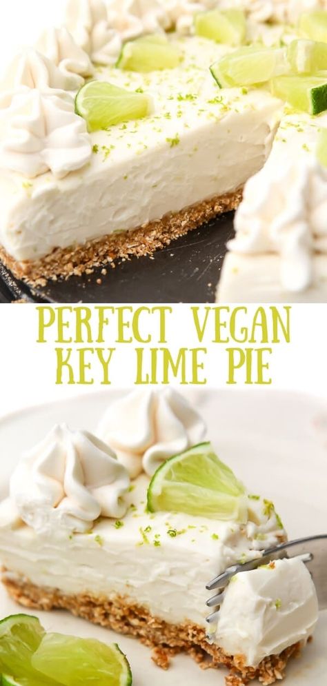 Deep Dish Key Lime Pie, Parve Dessert Recipes, Easy Gf Desserts For A Crowd, Avocado Key Lime Pie, Elegant Vegan Desserts, Vegan Lime Recipes, Vegan Tarts Desserts, Easy Vegan Dessert Quick 3 Ingredients, Vegan Southern Food