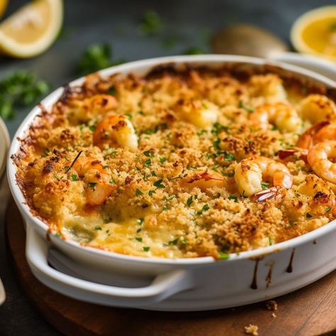 Shrimp Casserole, Seafood Dish Recipes, Seafood Entrees, Shrimp Dinner, Baked Shrimp, Shrimp Recipes For Dinner, Shrimp Recipes Easy, Fish Dinner, Shrimp Dishes