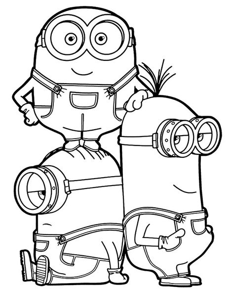 Minion Drawing, Minion Coloring Pages, Minions Coloring Pages, The Minions, Princess Coloring Pages, Coloring Pages For Boys, Cat Coloring Page, Unicorn Coloring Pages, Easy Coloring Pages