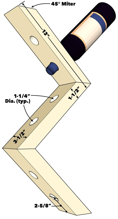Saturday Morning Workshop: How to Build a Wall-Mounted Wine Rack | The Family Handyman Wood Wine Rack Diy, Diy Wine Rack Projects, Wood Pallet Wine Rack, Wine Rack Projects, Wine Rack Ideas, Wine Rack Plans, Wine Rack Design, Pallet Wine Rack, Wood Wine Rack