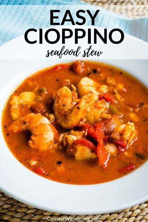 Fish And Shrimp Soup Seafood Stew, Seafood Dumpling Soup, Seafood Tomato Soup, Seafood Soup Crockpot, Tuscan Seafood Stew, Recipes Using Seafood Stock, Shrimp Stock Recipe Dishes, Crockpot Cioppino, Spicy Seafood Stew