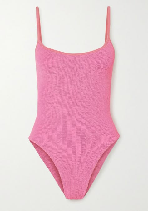 Preppy Swimsuit, Elegante Outfits, Anissa Kermiche, Net Sustain, Swimsuit Inspo, Hunza G, Swimsuit Trends, Sporty Shorts, Pink One Piece