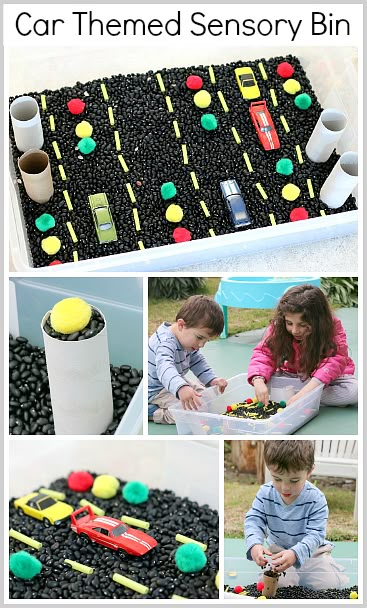 So fun for a preschool classroom! Car Themed Sensory Bin~ Buggy and Buddy (* Great idea..I like this one!) Transportation Theme Preschool, Preschool Transportation, Transportation Unit, Transportation Activities, Preschool Sensory, Transportation Preschool, World Inspiration, Sensory Ideas, Transportation Theme