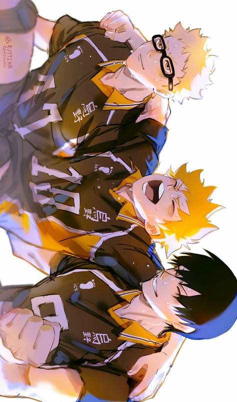 — tsukishima, hinata and kageyama | from #haikyuu ! art by ruttika_shin - twitter Kageyama And Tsukishima, Haikyuu Manga Art, Tsukishima And Kageyama, Haikyuu Kageyama Fanart, Kageyama X Tsukishima, Haikyuu Hinata And Kageyama, Hinata X Tsukishima, Hinata Kageyama, Tsukishima Kei Wallpapers