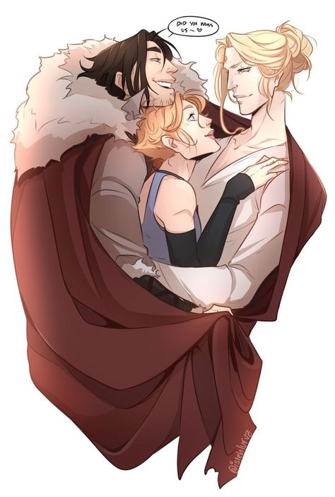 The OT3 ❤️ Sypha Trevor Alucard, Castlevania Alucard X Trevor X Sypha, Trevor X Sypha X Alucard, Castlevania Ships, Castlevania Alucard X Trevor, Alucard Castlevania Fanart, Alucard X Trevor X Sypha, Castlevania Fanart, Castlevania Art