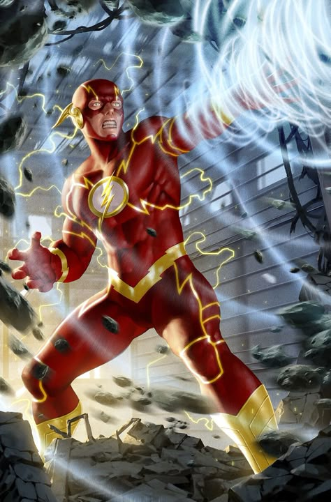 Superhero Wallpaper Hd, Flash Superhero, Art Dc Comics, Flash Characters, Dc Flash, Flash Family, Flash Dc Comics, Flash Comics, Flash Barry Allen