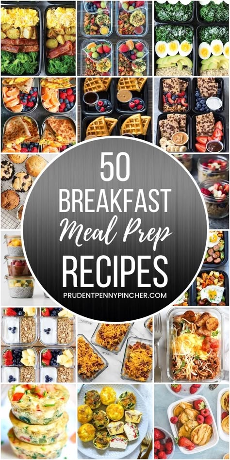 Prep Breakfast Ideas, Breakfast Meal Prep Ideas, Oatmeal Waffles, Healthy Make Ahead Breakfast, Healthy Breakfast Meal Prep, Pancakes Muffins, Pancakes Vegan, Breakfast Prep, Prep Breakfast