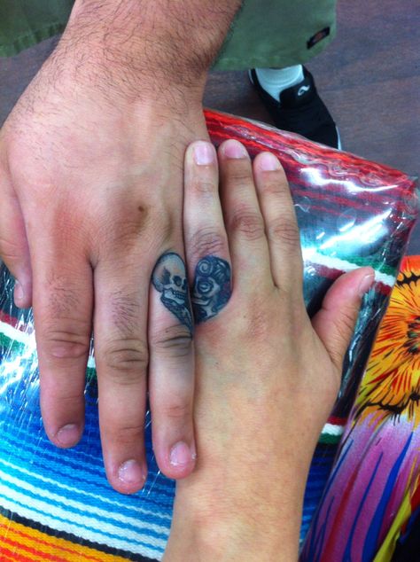 Our hubby and wife tattoo❤️ Joining Tattoos, Wife Tattoo, Husband And Wife, Fish Tattoos, Jesus Fish Tattoo, Tattoo Ideas, Rings For Men, Tattoos, Saying Goodbye