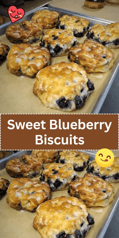 Sweet Blueberry Biscuits Blueberry Biscuits With Lemon Glaze, Blueberry Biscuits Recipe, Fresh Blueberry Recipes, Blueberry Desserts Recipes, Blueberry Biscuits, Breakfast Slider, Blueberry Desserts, Breakfast Sweets, Lemon Glaze