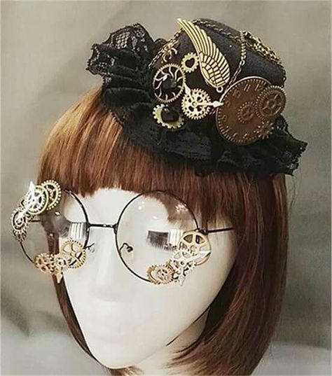 Steam Punk Diy, Steampunk Mode, Top Hat Costume, Steampunk Outfits, Punk Mode, Moda Steampunk, Steampunk Aesthetic, Mode Steampunk, Victorian Hats