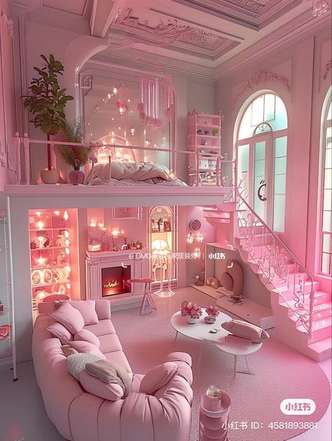 Apartment Simple, Cool Room Designs, Dream Bedroom Inspiration, Kids Room Interior Design, Pink Bedroom Decor, Room Aesthetics, Pink Room Decor, Dream Apartment Decor, Cute Bedroom Ideas