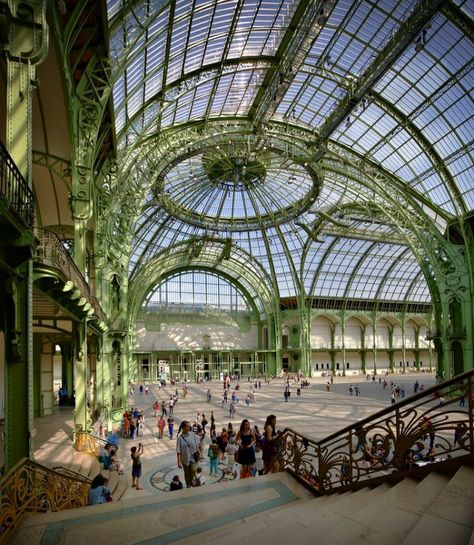 Arcade Architecture, Glass Exhibition, Grand Architecture, Grand Palais Paris, Paris Architecture, Bloc Party, Grand Palace, Grand Hall, Art Nouveau Architecture