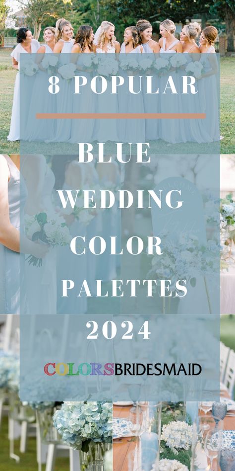 Dusty Blue Wedding Color Palettes 2024, Dusty Blue Bridesmaid Dresses, Navy Blue Groom Suit - ColorsBridesmaid Steel Blue Wedding Palette, Blue Tone Wedding Color Schemes, Sapphire Blue Wedding Colors, Smokey Blue Wedding Theme, Beach Wedding Color Palette Blue, Light Blue Wedding Theme Bridesmaid Dress, Hues Of Blue Wedding, Summer Blue Wedding Colors, Peacock Wedding Colors Palette