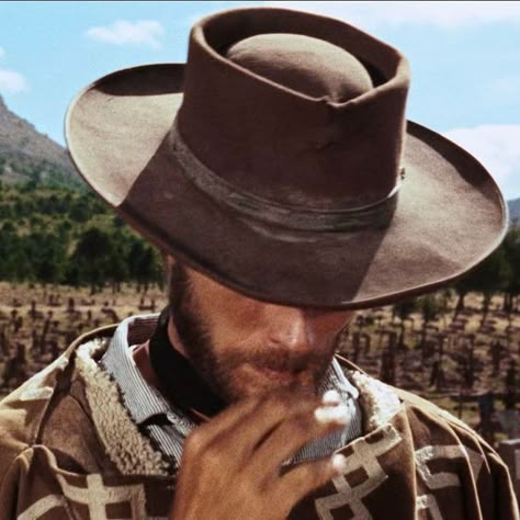 Clint Eastwood Cowboy, Dollars Trilogy, The Man With No Name, Man With No Name, رورونوا زورو, Cowboy Aesthetic, Oh My Goddess, Cowboy Stuff, Urban Cowboy