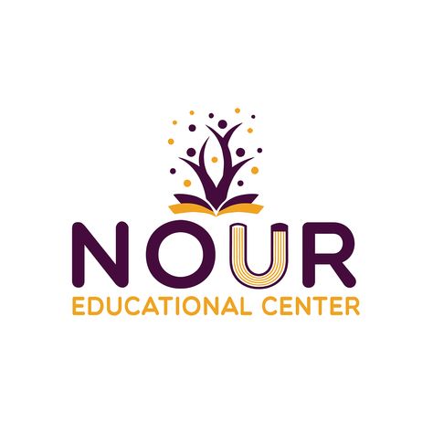 Education Center Logo, Learning Center Logo, Logo Agency, Nature Logo Design, Language Centers, Youth Center, Nature Logo, Student Center, Center Logo