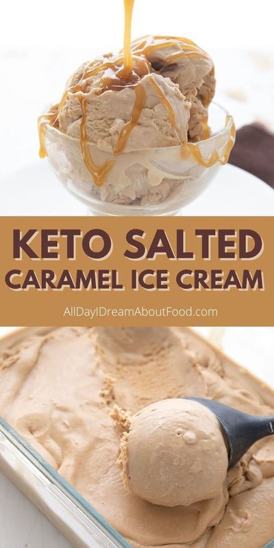 Keto Salted Caramel, Keto Ice Cream Recipes, Keto Friendly Ice Cream, Ice Cream Snacks, Chocolate Ice Cream Recipe, Salted Caramel Ice Cream, Low Carb Ice Cream, Postre Keto, Caramel Ice Cream