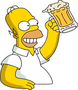 Homer Simpson Beer, Beer Drawing, Simpsons Party, Simpsons Tattoo, Duff Beer, 90s Tv Shows, Simpsons Drawings, Simpsons Characters, Simpsons Art