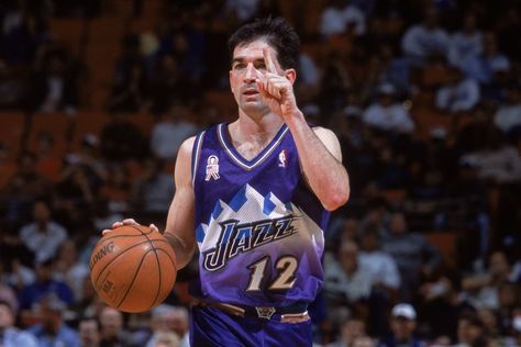 Hall of Famer John Stockton is a legend without peer - SLC Dunk John Stockton, Karl Malone, Chris Paul, Nba Season, Utah Jazz, Come And Go, Nba Players, Shorts With Tights, Chicago Bulls