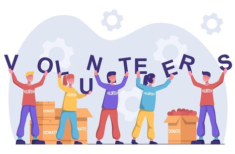 Volunteer Illustration Graphic Design, Volunteer Poster Design Ideas, Volunteer Poster Design, Christian Moodboard, Volunteer Illustration, Volunteer Work Aesthetic, Volunteer Work Ideas, Volunteering Aesthetic, Volunteer Inspiration