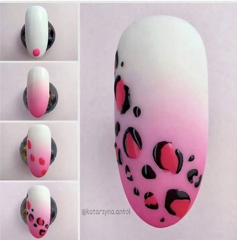 Facial Highlights, Diy Nail Designs Step By Step, Leopard Print Nail Art, Step By Step Nail Art, Nail Art Wheel, Leopard Nail Designs, Leopard Print Nail, Tape Nail Art, Print Nail Art