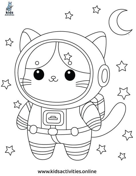 Free Printable Coloring Pages For Kids, Cat Coloring Sheet, Cat Colouring Pages, Cat Coloring Pages Free Printable, Printable Toddler Activities, Cute Cat Coloring Pages, Toddler Coloring Pages, Coloring Pages Cat, Cat Colouring