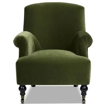 Green Chairs, Green Armchair, Jennifer Taylor, Upholstered Armchair, Modern Contemporary Style, Accent Arm Chairs, Velvet Armchair, Living Room Accents, Traditional Furniture