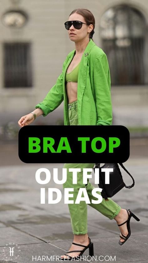 How to Wear a Bra as a Top | New Trend All Petites Must Try Peek A Boo Bra Outfit, Short Girl Fashion Outfits, Outfit Ideas Short Girl, Bra As A Top, Dopamine Dressing Outfit, Short Girls Outfit Ideas, Outfit Ideas Short, 2000s Style Outfits, Bra Top Outfit