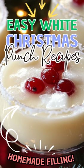 White Christmas Punch Creamy White Christmas Punch, Vanilla Ice Cream Punch Recipes, Northern Lights Christmas Punch, Cherry Punch Recipes, Christmas Punch With Ice Cream, Snow Punch Recipe, Christmas Punches Nonalcoholic, White Punch Recipe, White Christmas Punch With Alcohol