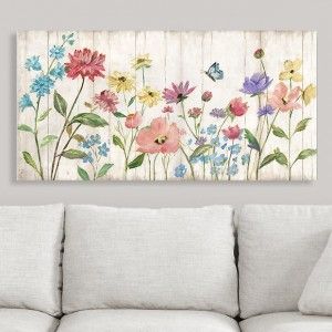 Rustic Farmhouse Wall Art | Antique Farmhouse Wal Art, Flowers Painted, Christmas Canvas, Floral Painting, Interior Designer, Art Sur Toile, Wood Art, Painting On Wood, Graphic Art Print