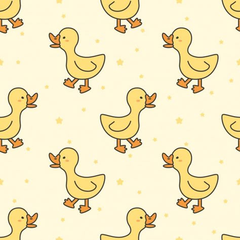 Cute Duck Illustration, Cat Pattern Wallpaper, Cute Seamless Pattern, Duck Stuff, Duck Photo, Duck Wallpaper, Watercolour Texture Background, Logo Retro, Background Cute