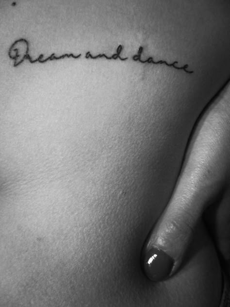 Keep Dancing Tattoo, Gym Tattoo Ideas For Women, Dance Related Tattoos, Dance Tattoo Ideas, Dance Quote Tattoos, Dancer Tattoo, Dancer Quotes, Dance Tattoo, Forever Tattoo