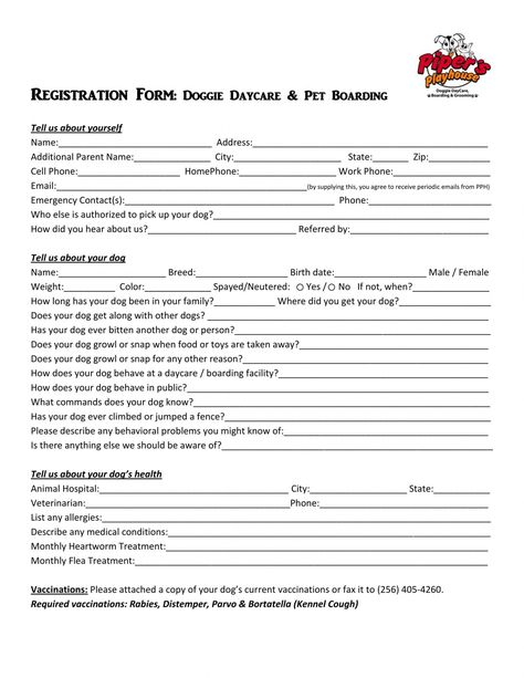 Sample of editable free 11 daycare registration forms in pdf ms word pet boarding form template excel. Pet boarding form template, Business forms help in conducting a business easily and successfully by keeping information about various small business t... Daycare Registration Form, Home Daycare Forms, Order Form Template Free, Daycare Forms, Report Card Template, Pet Boarding, Small Business Organization, Legal Forms, Registration Form