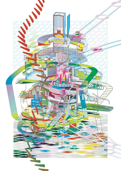 Post Apocalyptic Character, Apocalyptic Character, Civic Architecture, Orthographic Drawing, Bartlett School, Bartlett School Of Architecture, Architecture Diagram, Parametric Architecture, Architecture Collage