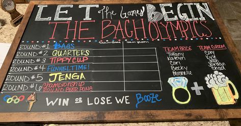 Bachelor And Bachelorette Party Games, Bridal Olympics, His And Her Bachelor Party Ideas, Bach Party Activities, Couples Bachelor And Bachelorette Party, Jack And Jill Bachelorette Party, Bachelorette And Bachelor Party Games, Couple Bachelor Bachelorette Party Ideas, Bachelor Bachelorette Party Games