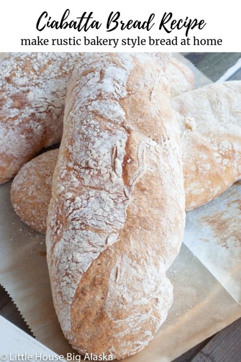 Love the GBBO?? Make Paul Hollywood's Ciabatta  bread right in your own home kitchen! #GBBOrecipe #GBBObread #GBBO #ciabattarecipe Chibatta Rolls Recipes, Calabrese Bread Recipe, Ciabatta Bread Ideas, Chibatta Bread Recipe, Chibata Bread Recipes, Bread Machine Ciabatta, Ciabatta Bread Recipes, Chibatta Bread, Senorita Bread