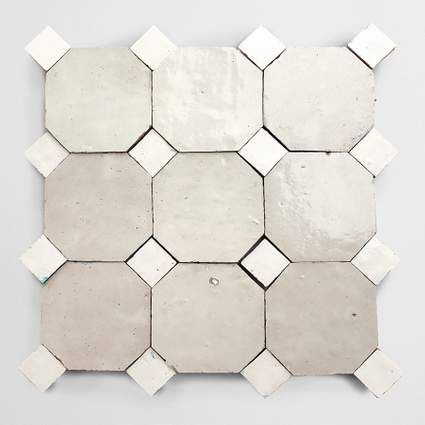 Zio And Sons Cle Tile, Cle Tile Floor, Cle Tile Backsplash, Zellige Mosaic, Cle Tile, Zellige Tile, Weathered White, Neutral Shades, Tile Pattern