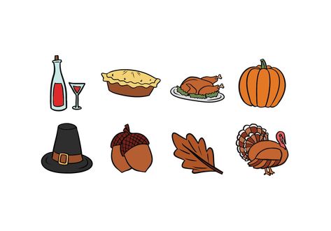 Thanksgiving Icons, Thanksgiving Vector, Recruiting Ideas, Thanksgiving Icon, Calender Ideas, Thanksgiving Drawings, Drawn Icons, Custom Ipad, Best Recipes Ever