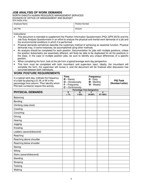 Work Demand Job Analysis Form - How to create a Work Demand Job Analysis Form? Download this Work Demand Job Analysis Form template now! Job Analysis, Hazard Analysis, Form Template, Business Templates, Job Title, Simplest Form, Human Resources, Business Template, Budgeting