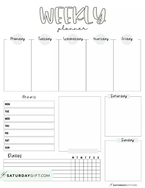 Weekly planner printable - 39 cute free weekly calendar templates | SaturdayGift in 2024 | Weekly calendar template, Free printable weekly planner template, Weekly planner template Aesthetic Planner Template, Free Printable Weekly Planner Template, Free Weekly Calendar, Students Planner, Cute Weekly Planner, Free Printable Planner Pages, Template Study, Autumn Planner, Planner For Students